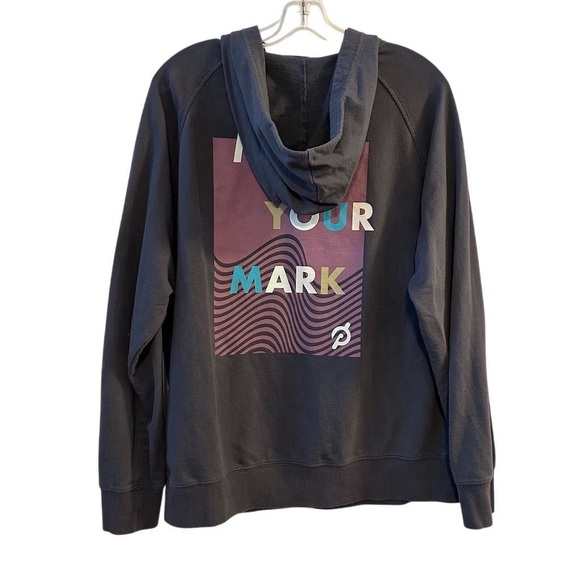 Peloton Women's Large 1/4 Zip Hoodie Multicolor Activewear Grey Purple - Picture 9 of 12